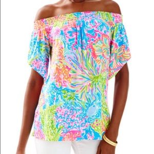 Lilly Pulitzer Almería Off-the-shoulder Top